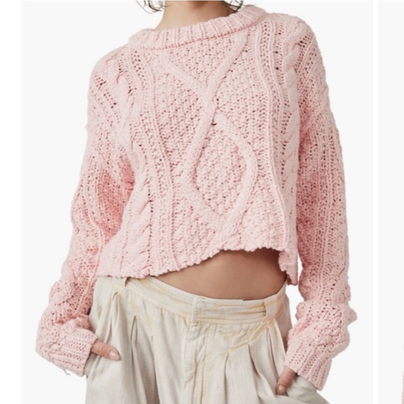 Free People Sweaters - Free People Crop Sweater Size Large NWT